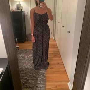 Soprano black and white print maxi dress size M